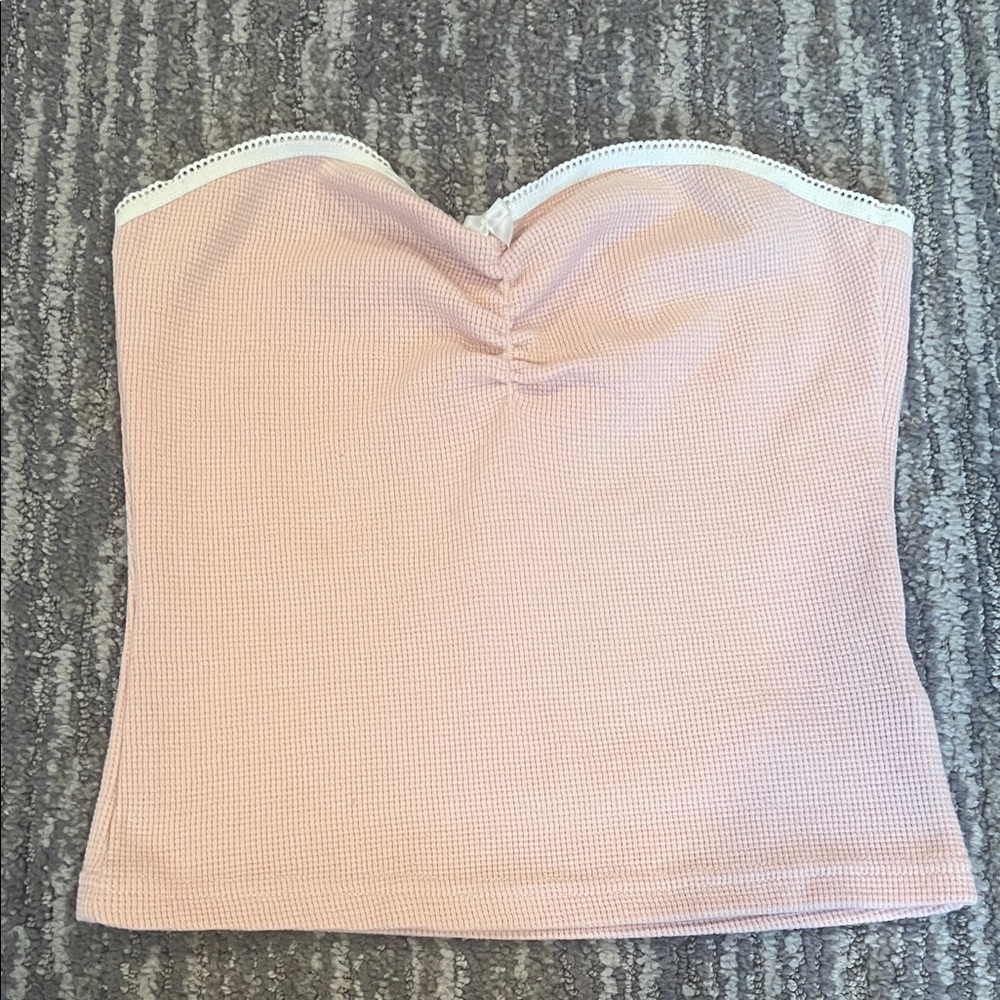 Edikted Pink Strapless Top